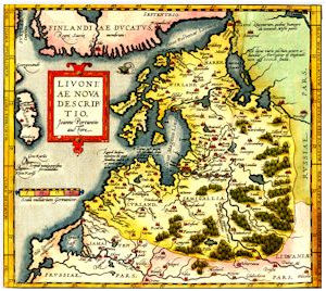 Map of Livonia 1573